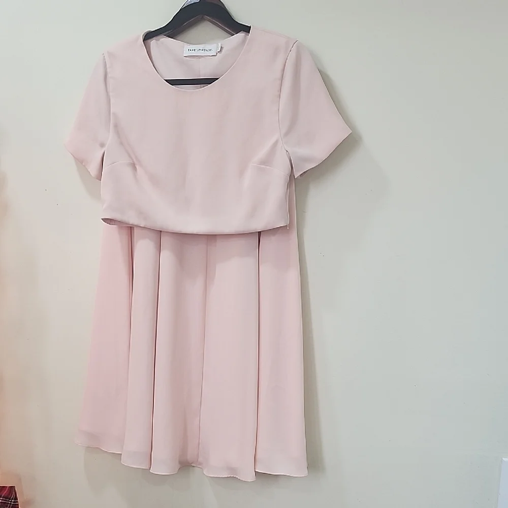 Fame and Partners Skirt and Top Set Clear Pink Elegant - Picture 11 of 11